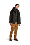 Benton Waterproof Shell Jacket Black Stand Collar Regular Plain Men's Raincoat - 3