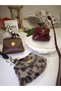Leather Mini Item Bag - Women's Necklace - Keychain and Wallet in One! New Year's Gift - 7