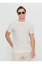 Altınyıldız Classics Crew Neck Striped White - Beige Men's T-Shirt Ace091252395_Bjz - 3