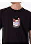 Crew Neck Black Men's T-Shirt 12273000_Jorsplit Graphic Front Tee - 2