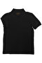 Cotton piece Pocketed polo neck short sleeve black t-shirt father's day