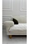 Bohemian Tasseled Striped Seat Cover Ecru 90 X 200