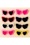 Heart Bride Bridesmaid Sunglasses Set of 8 Color Choice Wedding Bride Kina after Birthday Party - 6