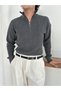 Thessaloniki Model Half Zippered Knitwear Sweater - 6