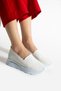 White Knitwear Comfortable Sports Shoes Comfort Soft Soled Snekaer (4,5cm) - 2