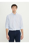 Altinyildiz Classics Comfort Fit Italian Collar Blue Men's Shirt ACE020252064_MAV