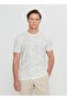 Altinyildiz Classics Crew-Neck Printed Ecru Men's T-Shirt ACE091252270_EKR