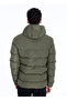 Green Men's Hooded Collar Coat Mnj3228-Tpg-Nb - 2