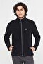 Men's Black Fleece Coat - 2
