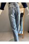 Women's Distressed Detail Mom Fit Jeans - 3