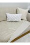 Velvet Sofa with Non-Slip Base Sponge - Sofa Bed Cover Light Cream Color 170X210 - 3