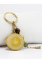 Steel Double-Sided Ayatul Kursi Felak Nas Ihlas Keychain, Natural Stone Tiger Eye, Citrine, Aventurine - 4