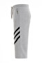 Men's 4-Pocket Below Knee Striped Gray Capri - 4