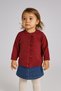Baby Girl Sweater Ruffle Cardigan 6-24Months Red