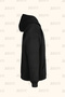 Design Dinosaur Back Print Unisex Black Pocket Hooded Sweatshirt - 2 Thread - Hoodie - 3