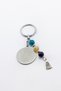 Steel Double-Sided Ayetel Kursi Nazar Ayet Keychain, Natural Stone Agate, Citrine Stone, Amethyst - 8