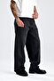 Black Line Detail Baggy Jeans - 4