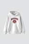 Harvard Printed Oversize Unisex White Hoodie - 2