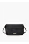 Textured Crossbody Bag with Adjustable Strap and Twist Lock Closure W 15 x H7 x D 23 cm - 5