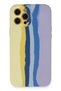 Flz iPhone 12 Pro Max Case Marbled Launch Silicone - Yellow-Lilac