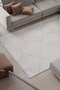 Antique Geometric Patterned Washable Non-Slip Base Chenille Brown Beige Kitchen Carpet 8384 - 2