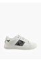 Men's White Sneakers with Bold Side Logo – Sporty Striped Design for Effortless Everyday Styling - 2