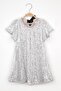 Silver Sequined Girl's Dress-Siri - 4