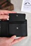 Genuine Leather Wallet Card Holder Black 1115 - 4