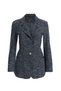 Kadın Triko Görünümlü Blazer Denim Ceket - 4