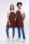 Cafe, Barista, Hairdresser, Bartender, Florist, Kitchen, Aprons, Stain Resistant, Men, Women, Brown - 3