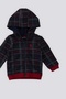 U.S. Polo Assn Navy Blue Zippered Plaid Top Detail Baby 3 Piece Set - 4