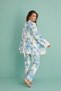 14401-4 Women's Thermal Fabric 3-Piece Dressing Gown Pajamas Set - 8