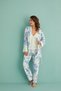 14401-4 Women's Thermal Fabric 3-Piece Dressing Gown Pajamas Set - 3