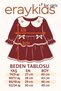 Baby Girl Dress Velvet Baby Girl Lace Detailed Baby Collar Stylish Dress 9-24 Months - 3
