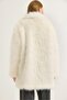 معطف/معطف من الفرو الصناعي عالي الجودة متوسط ​​الطول - 6
