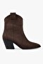 Women's Vega Bitter Brown Suede Cowboy Boots