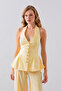 Ruffled Vest Two-Piece Set - 2