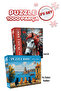 2 Pcs 1000 Piece Puzzle - Girl Tower Cats and Nice Horse