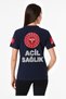 Medical T-Shirt, Emergency Medical Wear, Polo Neck, 100% Cotton, 112 T-Shirt, Unisex, Dark Blue - 3