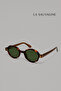 Atelier Series – Octagonal Leopard Frame Green Glass Sunglasses
