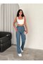 WOMEN'S FAUX LEATHER PALAZZO WIDE-LEG FLEECE-LINED THERMAL WINTER WIDE-LEG TREND PANTS - 4