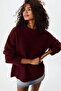 Women's Soft Textured Crew Neck Oversized Knit Sweater – Long Sleeve, Loose Fit