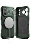 iPhone 17 Pro Case Cover | Rugged Gear Magnetic Series | Dark Green