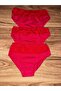 Lace Red Color Panties 3-Pack