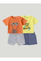 Unisex Cotton Orange & Yellow T-Shirt Pack of 2: Bright & Comfortable Kids Casual Wear (PO2) 18-24M - 2