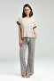 Women's Cream Pajama Set - 3