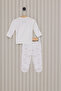 Baby Boy Crew Neck Pigment Printed Winter Regular Fit White Hospital Release Usb2017-C-V1 - 4