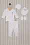 Baby Boy Crew Neck Pigment Printed Winter Regular Fit White Hospital Release Usb2017-C-V1