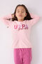 U.S. Polo Assn Girls' Pink Pajama Set - 3