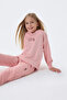 BASE. Polo Assn Retro Pink Girls Tracksuit Set - 3